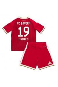 Bayern Munich Alphonso Davies #19 Jalkapallovaatteet Lasten Kotipeliasu 2026-27 Lyhythihainen (+ Lyhyet housut)